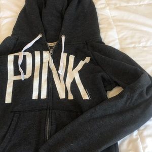 Gray VS Pink Zip Up